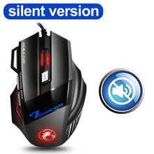 Load image into Gallery viewer, Ergonomic Wired Gaming Mouse LED 5500 DPI USB Computer Mouse Gamer RGB Mice X7 Silent Mause With Backlight Cable For PC Laptop