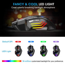Load image into Gallery viewer, Ergonomic Wired Gaming Mouse LED 5500 DPI USB Computer Mouse Gamer RGB Mice X7 Silent Mause With Backlight Cable For PC Laptop