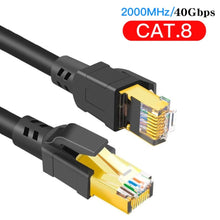 Load image into Gallery viewer, Ethernet Cable CAT8 40Gbps 2000MHz CAT8 Networking Cable RJ45 Patch Cord for Computer Laptop Router Modem PC Cat8 Ethernet Cable
