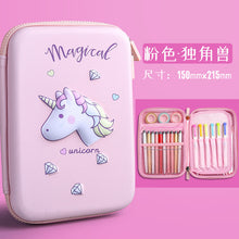 Load image into Gallery viewer, Pencil case unicorn girl cute school supplies High capacity