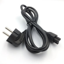 Load image into Gallery viewer, European AC Power Cord Euro IEC C5 Cloverleaf Power Lead Extension Cable 1.2m 1.5m 1.8m For Notebook Laptop Computer