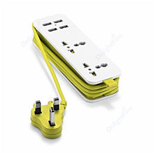 Load image into Gallery viewer, Power Strip With 4 USB Portable Extension Socket Euro Plug 1.5m Cable Travel Adapter USB Smart Phone Wall Charger Desktop Hub