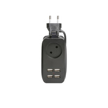 Load image into Gallery viewer, Power Strip With USB Portable Extension Socket European Plug 1.5m Cable Power Strip Travel Adapter