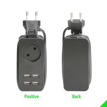 Load image into Gallery viewer, Power Strip With USB Portable Extension Socket European Plug 1.5m Cable Power Strip Travel Adapter