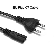 Load image into Gallery viewer, IEC C7 Power Cable UK Euro AU EU Figure 8 Power Extension Cord For Power Supply Portable Radios Sony PS4 3Printer