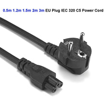 Load image into Gallery viewer, Power Extension Cord Euro IEC C5 Power Cable 0.3m 0.5m 1.2m 1.5m 2m 3m Laptop Power Supply Cable For Power Supply Computer TV