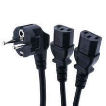 Load image into Gallery viewer, Euro Plug Cable IEC C13 Computer Power Cable Extension Cord 0.3m 1m 1.5m 2.5m EU Power Cable For Monitor PSU Antminer Printer