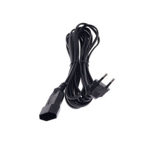 Load image into Gallery viewer, Male Plug To Female Socket Power Extension Cable For PC Computer PDU 0.3m/0.6m/1.8m EU 2Prong Bend Angled Cord