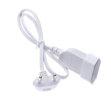 Load image into Gallery viewer, Male Plug To Female Socket Power Extension Cable For PC Computer PDU 0.3m/0.6m/1.8m EU 2Prong Bend Angled Cord