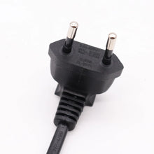 Load image into Gallery viewer, 90 Degree Male Plug To Female Socket Power Extension Cable For PC Computer PDU 0.3m/0.6m EU 2 Prong Bend Angled AC Cord