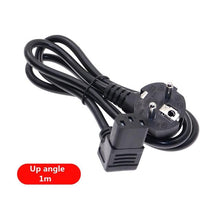 Load image into Gallery viewer, European 2 Pin Male to IEC 3 Pin Female ,Schuko to IEC C13 Angled 90 Degree AC Power Cord EU Adapter Extension Lead Cable