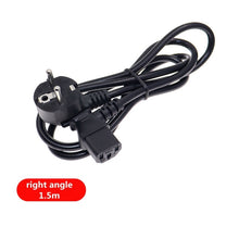 Load image into Gallery viewer, European 2 Pin Male to IEC 3 Pin Female ,Schuko to IEC C13 Angled 90 Degree AC Power Cord EU Adapter Extension Lead Cable