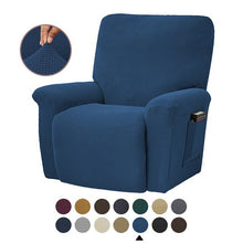 Load image into Gallery viewer, European Style Recliner Stretch Sofa Cover Charcoal Thickened Fleece Recliner Protection Pad Non-slip Furniture Cover