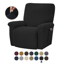 Load image into Gallery viewer, European Style Recliner Stretch Sofa Cover Charcoal Thickened Fleece Recliner Protection Pad Non-slip Furniture Cover