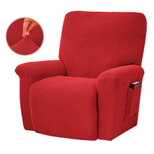 Load image into Gallery viewer, European Style Recliner Stretch Sofa Cover Charcoal Thickened Fleece Recliner Protection Pad Non-slip Furniture Cover