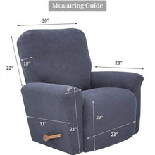 Load image into Gallery viewer, European Style Recliner Stretch Sofa Cover Charcoal Thickened Fleece Recliner Protection Pad Non-slip Furniture Cover