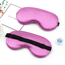 Load image into Gallery viewer, 1pcs Eye Cover Imitated Silk Sleep Eye Mask Sleeping Padded Shade Patch Eyemask Blindfolds Women Men Travel Relax Rest