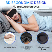 Load image into Gallery viewer, Eye Sleep Cover Satin 3D Sleeping Eye Mask Adjustable Band Padded Reusable Soft Relax Eyepatch for Travel Blindfold Women Men