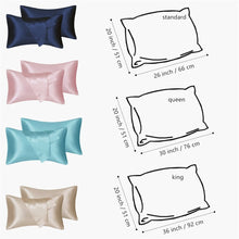 Load image into Gallery viewer, Solid Silky Satin Skin Care Pillowcase Hair Anti Pillow Case Queen King Full Size Pillow Cover For Sleep