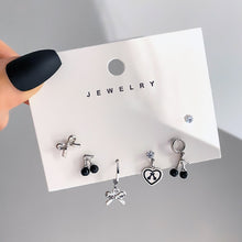 Load image into Gallery viewer, Korean Fashion Metal Love Heart Circle Drop Small Earrings for Women Trend Pendant Piercing Earrings Set Jewelry