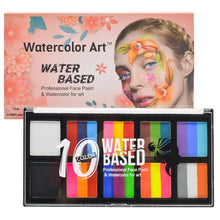 Load image into Gallery viewer, 10 Colors Fancy Dress Beauty Makeup Tool Face Body Art Paint Water Based Oil Painting Halloween Party Makeup Kit Wholesale