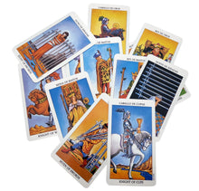 Load image into Gallery viewer, Factory Made High Quality Hot Sell Spanish version rider Tarot Cards for Beginners PDF Guidebook Support Wholesale