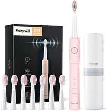 Load image into Gallery viewer, Sonic Electric Toothbrush Waterproof USB Charge Rechargeable Electric Toothbrush 8 Brush Replacement Heads Adult