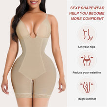 Load image into Gallery viewer, Fajas Colombianas Waist Trainer Body Shaper Deep V Neck Backless Sexy Bodysuit Shapewear Push Up Butt Lifter Slimming Underwear