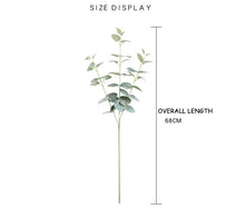 Load image into Gallery viewer, 8pcs Fake Flowers Plant Nordic Style Eucalyptus Artificial Plants Wedding Silk Flower Bunch for Home Hotel Party Living Room Decor