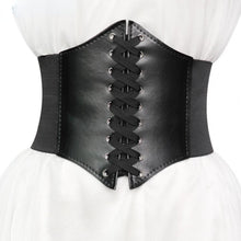 Load image into Gallery viewer, Shapewear Fashion Corset Wide Belts Faux Leather Slimming Body Shaping Girdle Belt for Women Elastic Tight High Waist for Daily Wear