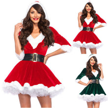 Load image into Gallery viewer, Fashion Miss Claus Dress Suit Women Christmas Fancy Party Dress Sexy Santa Outfits Hoodie Santa Claus Sweetie Cosplay Costumes