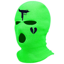 Load image into Gallery viewer, Fashion Neon Balaclava Three-hole Ski Mask Tactical Mask Full Face Mask Winter Hat Party Mask Limited Embroidery bone masculino