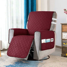 Load image into Gallery viewer, Recliner Chair Slipcover Mat Pet Sofa Protective Covers Anti Slip Washable Sofa Couch Cover Side Pocket Armchair Throw Mat