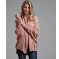 Load image into Gallery viewer, Fitshinling Oversized Sweater Cardigan Female Clothes Patchwork Batwing Sleeve Long Outerwear Women Winter Big Size Jacket Coat