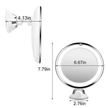 Load image into Gallery viewer, Makeup Mirror 10X Magnifying Mirrors LED Lighted Touch Screen Vanity Mirror Portable Dressing Table Cosmetic Mirrors