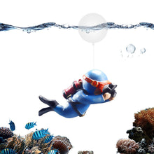 Load image into Gallery viewer, Floating Diver Fish Tank Decorations | Cute Resin Frogman Fish Tank Ornament | Lovely Diver Fish Tank Decor for All Kinds of Fis