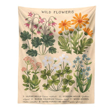 Load image into Gallery viewer, Flower Plant Tapestry Wall Hanging Botanical Art Wall Tapestries Living Room Bedroom Home Decoration Tapestry