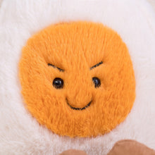 Load image into Gallery viewer, Fluffy Super Soft Boiled Egg Plush Cuddly Plushies Doll Stuffed Food Long Plush Different Emotions Baby Appease toys Kids