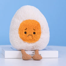 Load image into Gallery viewer, Fluffy Super Soft Boiled Egg Plush Cuddly Plushies Doll Stuffed Food Long Plush Different Emotions Baby Appease toys Kids
