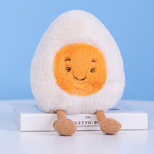 Load image into Gallery viewer, Fluffy Super Soft Boiled Egg Plush Cuddly Plushies Doll Stuffed Food Long Plush Different Emotions Baby Appease toys Kids