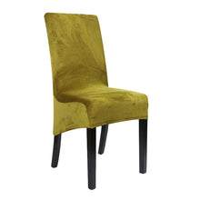 Load image into Gallery viewer, Velvet Extra Large Dining Chair Cover XL Size Slipcover for Chairs Long Back Kitchen Chair Covers Elastic Stretch
