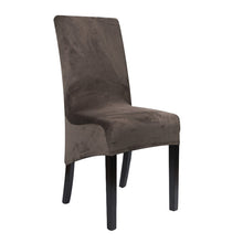 Load image into Gallery viewer, Velvet Extra Large Dining Chair Cover XL Size Slipcover for Chairs Long Back Kitchen Chair Covers Elastic Stretch