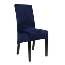 Load image into Gallery viewer, Velvet Extra Large Dining Chair Cover XL Size Slipcover for Chairs Long Back Kitchen Chair Covers Elastic Stretch
