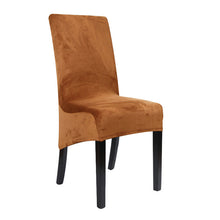 Load image into Gallery viewer, Velvet Extra Large Dining Chair Cover XL Size Slipcover for Chairs Long Back Kitchen Chair Covers Elastic Stretch