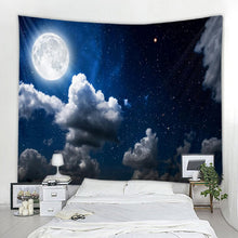 Load image into Gallery viewer, Forest Tapestry Wall Hanging Psychedelic Trees And Stars Fabric Tapestry Home Decor Polyester Table Cover Forest Night Tapestry