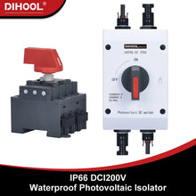 Load image into Gallery viewer, Photovoltaic DC Isolator Switch IP66 Waterproof PV Switch Outdoor PV isolator for 1000V/1200V Solar System Isolation