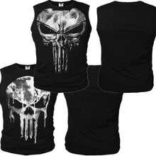 Load image into Gallery viewer, Frank Castle Superhero Cosplay Costumes Skull Vest Tank Top Daredevil T-shirt Cotton T shirt