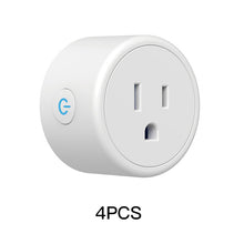 Load image into Gallery viewer, FrankEver Mini US Wifi Smart Plug Surge Protector 110-230V Voice Control Timer Smart Socket Work with Alexa Google Home Tuya