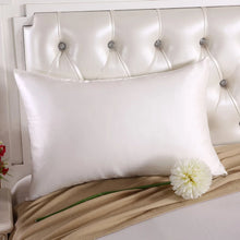 Load image into Gallery viewer, Nature mulberry Silk pillowcase zipper pillowcases pillow case for healthy standard queen king multicolor