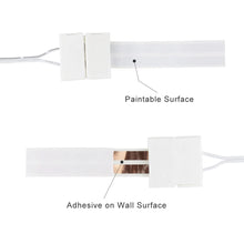 Load image into Gallery viewer, 23 AWG Electric Flat Cable 2 Connector 10M 2 Conductor Copper Wire Audio LED Adhesive Backing Cable Power Extension Cord